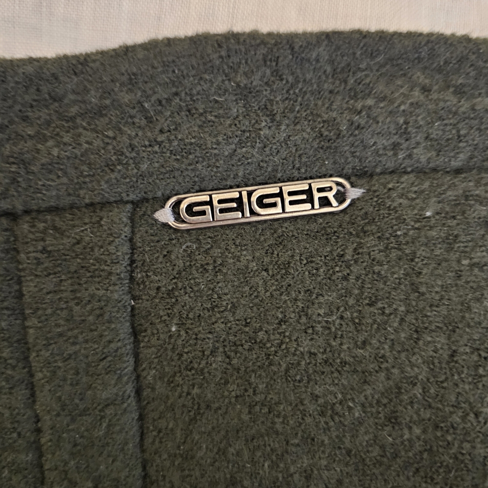 Geiger Collections 100% Wool Pencil‎ Skirt Made In Austria Forest Green - Picture 3 of 10